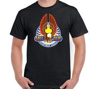 JVXZCNUYW he Fall Guy T-Shirt Mens Retro 80's TV Show Program Stuntman Airwolf A-Team Top