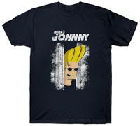 JVXZCNUYW Johnny Bravo T Shirt HERE'S Johnny Parody