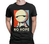 JVXZCNUYW Men's No Hope Marvin Hitchhiker's Guide to The Galaxy T Shirt Fiction Forty Two Cotton Tops Short Sleeve Tees Big Size T-Shirts