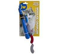 JW - Cat Telescopic Felt Crawler Wand - Varita de Juego para Gatos - Varita telescópica - Presas para Cazar en Plumas - Cable Tamaño Unico