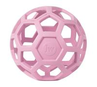 JW - HOL-EE Roller - Pelota para Perros - Juguete de Persecución para Perros - Estimulación Mental y Ocupación - Tamaño Mediano - 14 cm de Diámetro - Color Rosa