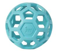 JW - HOL-EE Roller - Pelota para Perros - Juguete de Persecución para Perros - Estimulación Mental y Ocupación - Tamaño Mediano - Diámetro de 11,5 cm - Color Azul