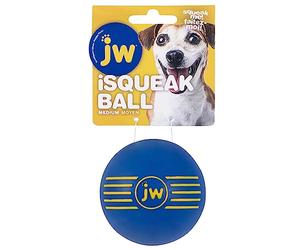 JW JW43031 Juguete Isqueak Ball Madium, Pelota De Goma Gruesa para Perros, M