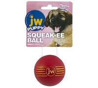 JW JW443030 Juguete Isqueak Ball Small, Pelota De Goma Gruesa para Perros, S