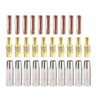 JWFBDB 15/30 consumibles for soldadura for antorcha 15AK, 180 A, soporte for boquillas for gas, llave for cuello for máquina for(1.0MM,30PCS)