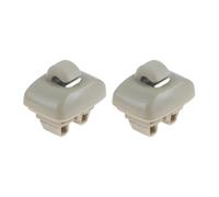 JWFBDB 2 ganchos for visera delantera de coche, soporte retención for Audi TT A6 C5 2000-2005 4B0857562 4B0857563, color gris/beige(Beige)