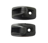 JWFBDB 2 soportes de gancho for parasol en negro, gris y beige (191857559). Compatibles for VW Golf GTI 1 MK1 MK2, Polo Vento, Jetta Passat B2 B3 B4(Black-2PCS)