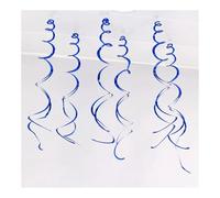 JWFBDB 6 Colgantes en Espiral for Globos de Boda, guirnaldas, Decoraciones for Fiestas cumpleaños y Navidad(06 Blue)