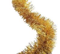 JWFBDB Guirnalda de Cinta oropel 2 m for decoración navideña, for Envolver árboles, Adornos navideños for Fiestas cumpleaños Año Nuevo(Yellow)