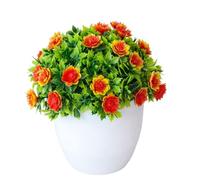 JWFBDB Plantas Artificiales de mil Capas, bonsái, árbol pequeño en Maceta, Flores, Adornos for decoración del hogar o la Mesa(XI Yang)