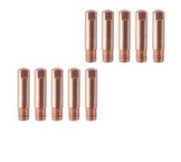 JWFBDB Punta de contacto for soldadura MB15 15AK (0,6 mm, 0,8,9, 1, y,2 mm), boquilla protectora compatible for Rilon, Riland Jasic Welding Supplies(Tips 10P 0.8mm)