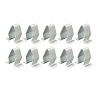JWFDBDB 10/20 piezas Clips for sujeción for Metal for forro for tira for puerta for coche aptos for VW AUDI A4 A6 6 for for retenedor for trasera for maletero for 4B0867276A(10PCS Silver)