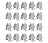 JWFDBDB 10/20 piezas Clips for sujeción for Metal for forro for tira for puerta for coche aptos for VW AUDI A4 A6 6 for for retenedor for trasera for maletero for 4B0867276A(20PCS Silver)