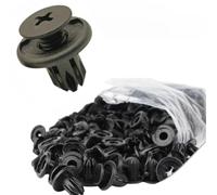 JWFDBDB 10/30/50/100 Uds. Tornillo for sujeción for remache for plástico for 10mm parachoques automotriz abrazadera for tipo Universal(30pcs)