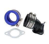 JWFDBDB Ajuste for Yamaha 100 JOG100 RSZ100 PE27 PE30 CVK24 26 CVK30 suministro for combustible for motocicleta carburador colector adaptador for tubo for entrada(Dark Grey)