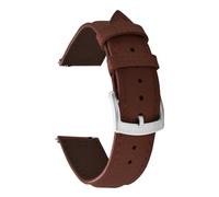JWFDBDB Compatible for correa de reloj caucho y cuero híbrido Delugs FKM liberación rápida 20 mm 22, resistente al agua, ajuste universal for relojes lujo Rolex(Brown,20mm)