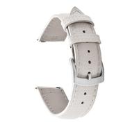 JWFDBDB Compatible for correa de reloj caucho y cuero híbrido Delugs FKM liberación rápida 20 mm 22, resistente al agua, ajuste universal for relojes lujo Rolex(White,19mm)