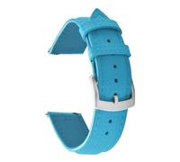 JWFDBDB Compatible for correa de reloj caucho y cuero híbrido Delugs FKM liberación rápida 20 mm 22, resistente al agua, ajuste universal for relojes lujo Rolex(Sky Blue,19mm)