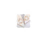 JWICOS 2 clips de zapatos de perlas para mujer, hebillas redondas de cristal para zapatos, dijes extraíbles para zapatos, accesorios decorativos con diamantes de imitación, accesorios para boda,