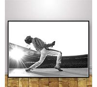 JWJQTLD Impresión En Lienzo Freddie Mercury Poster and Prints Bohemian Rhapsody Queen Wall Art Canvas Painting Cuadros De Pared para Sala De Estar Decoración del Hogar, 60X80Cm Sin Marco