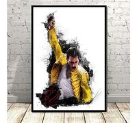 JWJQTLD Impresión En Lienzo Freddie Mercury Queen Musician Poster Wall Art Picture Carteles E Impresiones Pintura sobre Lienzo para La Decoración del Hogar De La Habitación