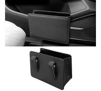 JWJVG Bote de Basura para Automóvil para Mercedes-Benz Glk GLC-AMG/Coupe /2016 2017 2018 2019 2020 2021 2022, Caja de Almacenamiento Colgante Cubo de Basura Interior de Coche,A/Black