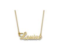 JWL Collar con nombre personalizado para mujeres y niñas, plata de ley 925, colgante personalizado, unisex, Plata esterlina, No es una piedra preciosa