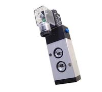 JWLINRKS Válvulas solenoides de Aire neumáticas Montaje de Placa 4M210-06/8 4M210-08B Puerto 1/4 Pulgadas Válvula de Control de vía de 5 for válvula 1 Uds(110V,4M210-06)