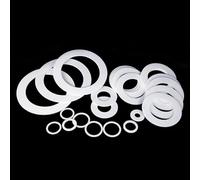 JWOO 20 Juntas de PTFE de 1,25 mm de Espesor, Resistentes a Altas temperaturas, arandela de Sellado de Brida King de plástico, diámetro Interior 14/15/16/17/18/19/20/21/22/23/24/25 mm(19x23x1.25mm)