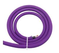 JWOO Fundas Trenzadas de Pet de Color Morado de 2 mm a 40 mm, Fundas de Piel de Serpiente de Alta Densidad, Fundas for Envolver Cables(30MM*3 Meters)