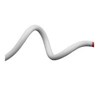 JWOO Tubo termorretráctil de Silicona Blanca 1.7:1, Funda Flexible for Cable, Protector de Cable DIY de 1 m(2.5mm)