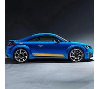 JWOZQ Adhesivo Carrocería de Coche para Audi TT TTS TTRS MK2 8J MK3 8S Rayas de Faldón Lateral Decoraciones Accesorios Pegatinas Automóviles,D-Yellow