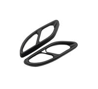 JWOZQ Tubo Escape Coche para Mercedes Benz A Klasse A180 A200 2019 Accesori Decorativo Exterior Embellecedor Adhesivo Silenciador,B/Schwarz