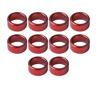 JWQFBC 10 Anillos Metálicos para Patas de Paloma. Anillos de Identificación. Diámetro Interior: 10 Mm. Aplicación:, Rojo