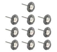 JWQFBC 10 Cepillos de Alambre de Acero para Taladro, Pequeños, para Usar en Herramientas Rotativas, Accesorios para Fregar Pintura Y Superficies, Cepillo para La Rueda