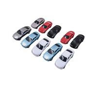 JWQFBC 10 Piezas de Coches a Escala 1/67 Y 1/75 Pintados para Dioramas Y Maquetas de de Arena.