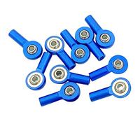 JWQFBC 10 Piezas de Rótula Metálica, Extremo de Fijación, Barra de Soporte, Enlace para Coches RC 1/10, Adecuados para Coches de, Montaje Mecáni, Azul Oscuro