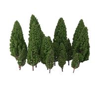 JWQFBC 12 árboles de Diferentes Tamaños (de 4,8 Cm) para Jardines Ferroviarios, Bosques, Dioramas Y Paisajes, Verde, 108