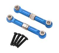 JWQFBC 2 Varillas de Dirección RC 1:14, Varillas de Dirección Ajustables de Aleación de Aluminio, Brazo de Enlace para Coche RC 14211, Azul