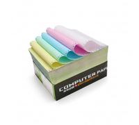 JWQFBC Autotivo Colores, 800 Hojas, Plegado, con Opción Doble Hoja, Verde, Cuatro hojas dos partes/paquete de 10 cajas