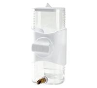 JWQFBC Baño para Pájaros, Depósito de Agua para Loros, Práctico Automático, Menos Contaminación para Periquitos, Animales Pequeños Y Aves, Blanco