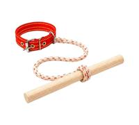 JWQFBC Barra de Rastreo Y Sujeción para Perros, Barra de Entrenamiento de Madera con Cuerda Suave, Cómoda de Llevar, Restricción de Movimiento, Ajuste Regula, Size S