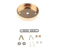 JWQFBC Base para Lámpara de Techo, Soporte de Placa Metálica, Pieza Accesoria para La Restauración de Luminarias, Apta para Montaje en Pasillos Y Balcones, Oro