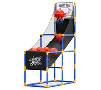 JWQFBC Canasta Baloncesto Infantil con Automático para Niños - Aro de Baloncesto Portátil, Máquina de Baloncesto de tamaño Grande, versión Mejorada con 8 Pelotas, con Soporte más Estable