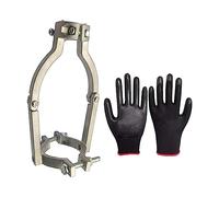 JWQFBC Convertidor de Espiga Cuadrada de Metal, Broca Mortajadora, de Guantes, Convertidor para Taladro de Banco para Muebles, Taladro de Banco Par, con guantes
