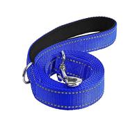JWQFBC Correa Reflectante para Perros, Correa Informal de Nailon Versátil con Asa Acolchada Ergonómica Y Hebilla de Anilla en D Lateral, Adecuada para El Adi, Azul Oscuro