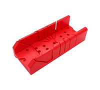 JWQFBC de Mano con Caja para Cortar Madera en Proyectos de Bricolaje (con Guía de Inglete), Rojo, 12inch
