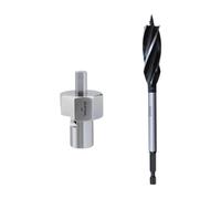 JWQFBC Escariador de Chaflán para Agujeros de Perro de 3/4 de Pulgada con Broca de Vástago Hexagonal de 9 Mm, Fácil Montaje para Banco de Trabajo, Accesorio