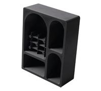 JWQFBC Estantería para Casa de Muñecas, Muebles en Miniatura, Librería, Armario, Mueble de Almacenamiento, Material PETG, Apto para Planificación, Mes, Negro, Sin Pies