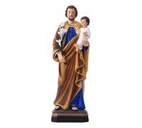 JWQFBC Estatua de Resina Coleccionable de Cargando Al Niño Jesús, 30 Cm (11,81 Pulgadas), Figura de para Estante O Escritorio.